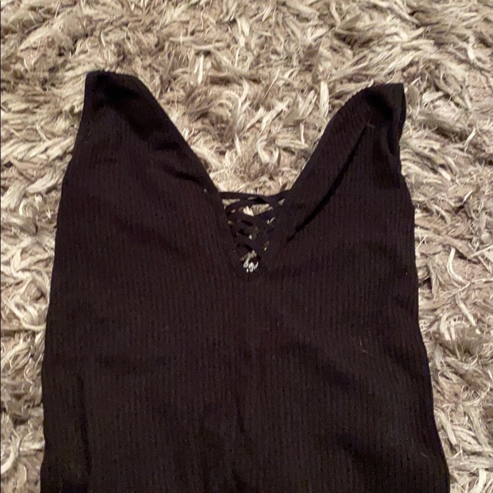 Black tank top